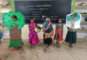 பள்ளியில் கலைத்திருவிழா; மாணவர்கள் அசத்தல்