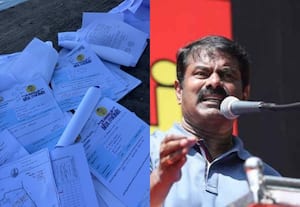 ஆற்றில் கிடந்த மனுக்கள்; ஆவேசம் அடைந்த சீமான்!