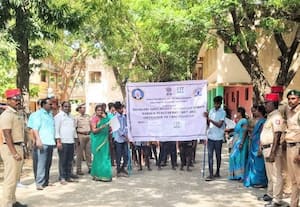 பாரதி அரசு பள்ளியில் மாரத்தான் போட்டி