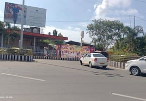 செங்கை ரவுண்டானா பகுதியில் விதியை மீறி மீண்டும் பேனர்
