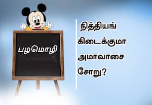  பழமொழி :  நித்தியங் கிடைக்குமா அமாவாசை சோறு? 