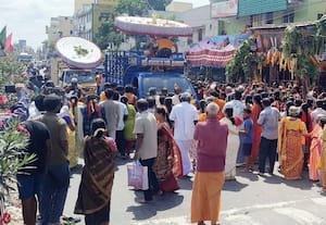 திருப்பதி திருக்குடைகளுக்கு வரவேற்பு