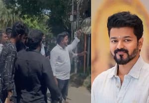 விஜய் வீட்டை முற்றுகையிட்ட திமுக மாணவர் அணி!