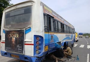  அரசு பஸ்சில் கழன்றோடிய சக்கரங்கள்! டிரைவர் சாமர்த்தியத்தால் பெரும் விபத்து தவிர்ப்பு