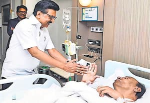 ராமதாசிடம் நலம் விசாரித்த முதல்வர்; அப்பாவை பார்க்காமல் சென்ற அன்புமணி
