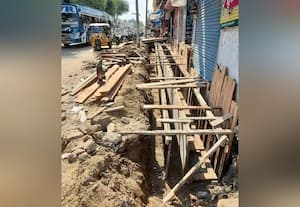 கழிவு நீர் பாய்ந்த ரோட்டிற்கு விடிவு