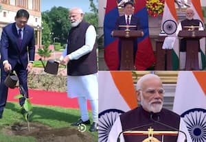 மங்கோலியா அதிபர் குரேல்சுக் உக்னாவுடன் பிரதமர் மோடி சந்திப்பு; 70 ஆண்டுகால இருதரப்பு உறவுகளுக்கு பாராட்டு
