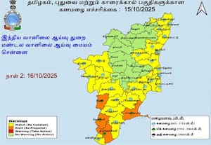 இன்று 6 மாவட்டம்; நாளை 22 மாவட்டங்களுக்கு கனமழை எச்சரிக்கை!