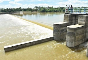 மணவாளநல்லுார் தடுப்பணை நிரம்பியதால் விவசாயிகள் மகிழ்ச்சி