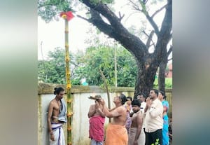 சாட்சிபூதேஸ்வரர் கோவிலில் பந்தக்கால்