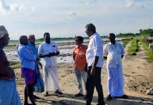 மழையால் பாதிக்கப்பட்ட பகுதி மா.கம்யூ., குழுவினர் ஆய்வு