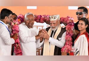  பீஹாரில் தே,ஜ., கூட்டணி முதல்வர் வேட்பாளர்...  நிதிஷ் குமார்!;    வெளிப்படையாக அறிவித்தார் பிரதமர் மோடி