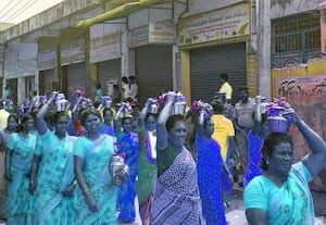 தேவர் குருபூஜை விழா பால்குடம் ஊர்வலம்