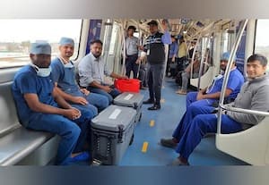 பெங்களூரு மெட்ரோ ரயிலில் ஒரு ஜோடி நுரையீரல், இதயம் பயணம்