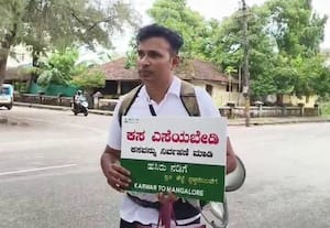  'இயற்கை காதலன்' நாகராஜின் வித்தியாச நடை பயணம்