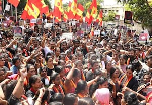 மாணவி பாலியல் பலாத்காரம் : கண்டித்து த.வெ.க. ஆர்ப்பாட்டம்