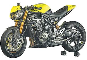 ட்ரையம்ப் 'ஸ்பீடு ட்ரிபிள் 1200 ஆர்.எக்ஸ்.,' 3.2 வினாடியில், 100 கி.மீ., வேகம்