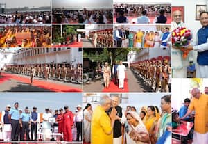 இந்திய விமானப்படை சாகசத்தை கண்டு ரசித்த துணை ஜனாதிபதி சி.பி.ராதாகிருஷ்ணன்