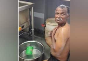 இந்திரா உணவகத்தில் ஊழியர் குளியல் சமூக வலைதளங்களில் பரவி அதிர்ச்சி