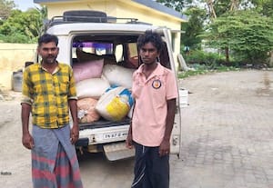 1400 கிலோ ரேஷன் அரிசி பறிமுதல்: இருவர் கைது