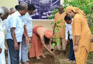 தருமை ஆதீன மணி விழாவில் ஈஷாவுடன் இணைந்து துவங்கப்பட்ட 'கோவில் காடுகள் திட்டம்'