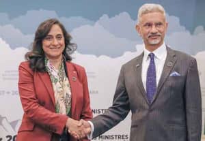 கனடா அமைச்சர் அனிதா ஆனந்துடன் ஜெய்சங்கர் சந்திப்பு