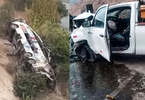 பெரு நாட்டில் பஸ்-சரக்கு வேன் மோதி கோர விபத்து: 37 பேர் பலியான சோகம்