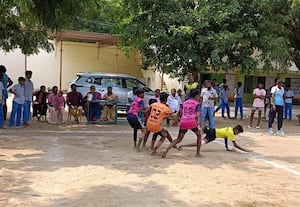 ﻿ பள்ளி மாணவர்களுக்கு மாவட்ட அளவிலான கபடி போட்டி