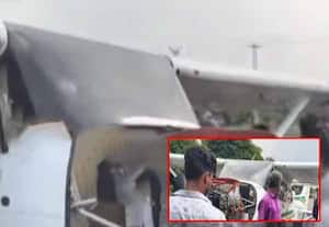 புதுக்கோட்டையில் திடீரென சாலையில் தரையிறங்கிய விமானம்; வாகன ஓட்டிகள் அதிர்ச்சி