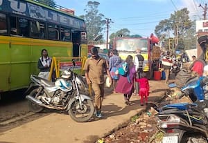 ﻿ ஜெகதளா சாலையில் போக்குவரத்து நெரிசல்