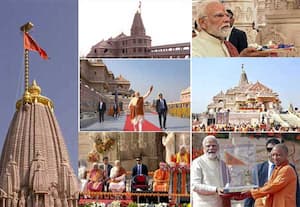 அயோத்தி ராமர் கோவிலில் காவிக்கொடி ஏற்றினார் பிரதமர் மோடி