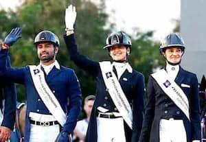 ஆசிய குதிரையேற்றம்: இந்தியா 'வெள்ளி'