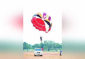 ﻿ அழகப்பா பல்கலையில் பாரா கிளைடிங் பயிற்சி