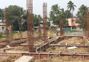 ﻿ சமூக நலக்கூடம் கட்டுமான பணி மந்தமாக நடப்பதாக குற்றச்சாட்டு