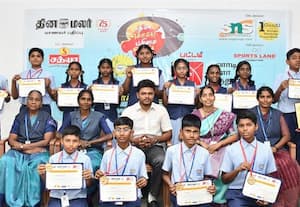 'பட்... பட்...' என பதில் சொன்ன மாணவர்கள்;'தினமலர் - பட்டம்' வினாடி - வினா போட்டியில் உற்சாகம்