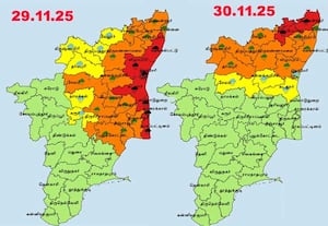 டிட்வா புயல் எதிரொலி: 5 மாவட்டம், நாளை 2 மாவட்டங்களுக்கு ரெட் அலெர்ட்