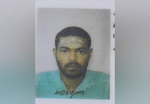 ﻿ உடல் நசுங்கி வேன் ஓட்டுநர் பலி 'ஹேண்ட் பிரேக்' போடாததால் விபரீதம்