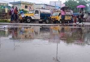 ﻿ மாவட்டத்தில் விடிய விடிய பெய்த மழை