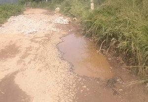 ﻿ குண்டும் குழியுமான தார் சாலை; நோயாளிகள் அவதி