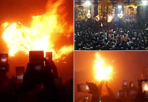 திருவண்ணாமலை அண்ணாமலையார் மலையில் ஏற்றப்பட்டது கார்த்திகை மஹா தீபம்