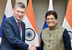 ரஷ்ய அமைச்சருடன் மத்திய அமைச்சர் பியூஷ் கோயல் சந்திப்பு