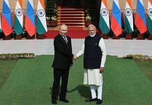 டில்லியில் பிரதமர் மோடி- ரஷ்ய அதிபர் புடின் பேச்சுவார்த்தை