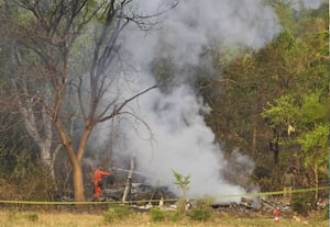 ஜம்மு எல்லையில் பற்றிய காட்டுத் தீ: பலத்த சத்தத்துடன் வெடித்த கண்ணிவெடிகள்