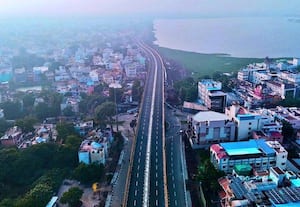 ﻿ 150 கோடி ரூபாயில் கட்டப்பட்ட வேலு நாச்சியார் மேம்பாலம் திறப்பு