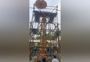 ﻿ தண்டீஸ்வரர் கோவில் கொடி மரம் கும்பாபிஷேகம்