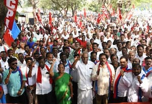 ﻿ கம்யூ., கட்சிகள் - வி.சி., கட்சி கடலுாரில் ஆர்ப்பாட்டம்