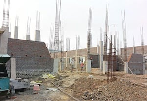 ﻿ கந்தசுவாமி கோவில் மண்டபம் கட்டுமான பணிகள் வேகம்