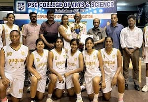  பாரதியார் பல்கலை கூடைப்பந்து பி.எஸ்.ஜி. கல்லுாரி அணி முதலிடம்