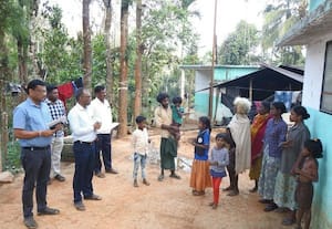  பழங்குடியினர் கிராமங்களில் அதிகாரிகள் ஆய்வு