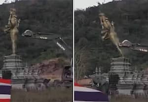  கம்போடியாவில் விஷ்ணு சிலை இடிப்பு